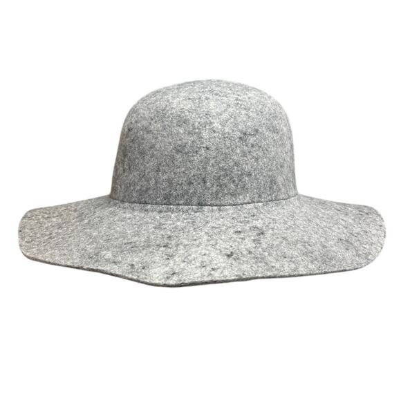 ALDO Grey 100% Wool 14” Floppy Wide Brim Lightweight Hat Size Small Medium - Picture 2 of 7